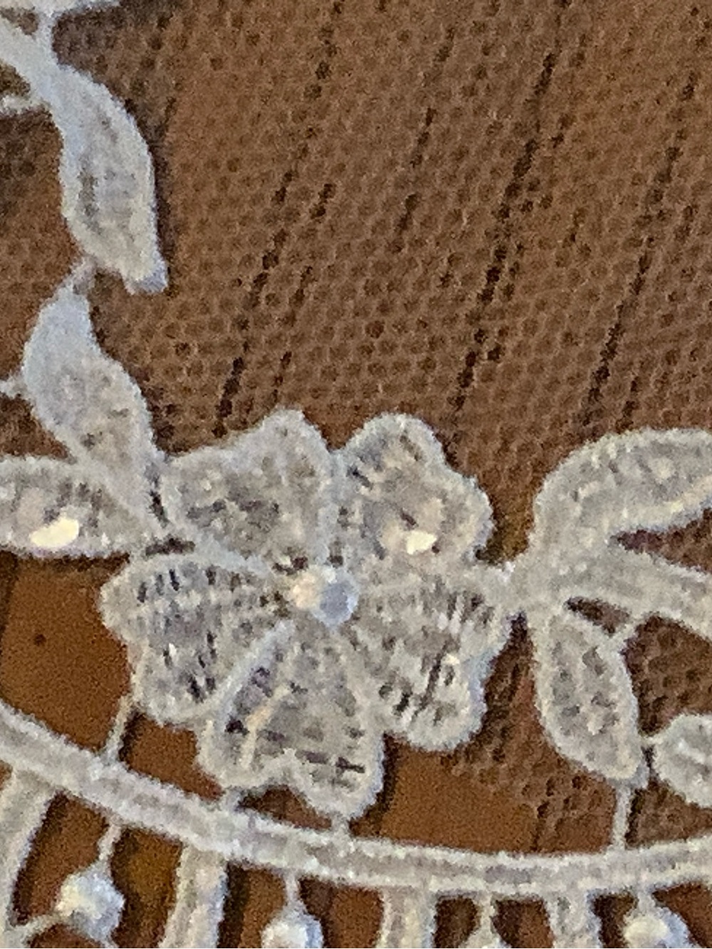 Cathedral Bridal Lace Edge Veil - Ivory - Picture 6 of 7